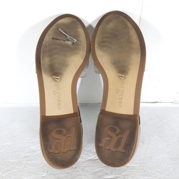 Paul Green Women's Morea US 8,5 Uk 6 Leather Metallic Taupe Lace-Up Sandals - Picture 12 of 15